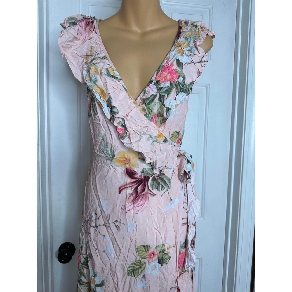 Anthropologie BHLDN Plum Pretty Sugar Blair Wrap Dress - Picture 8 of 10